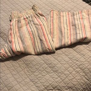 Striped Wide Leg Pants